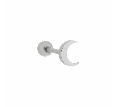 Piercing Microbell Reto Lua - Aço Cirúrgico 8mm